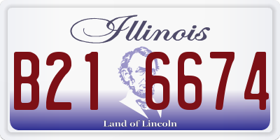 IL license plate B216674