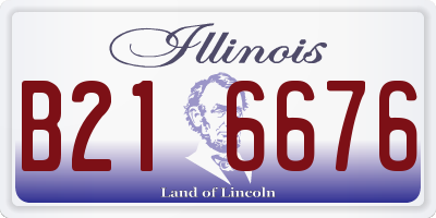 IL license plate B216676