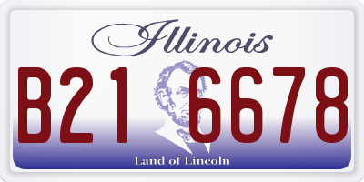 IL license plate B216678