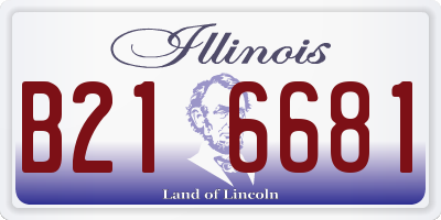 IL license plate B216681
