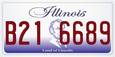 IL license plate B216689