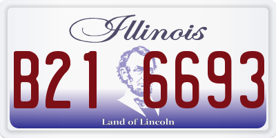 IL license plate B216693