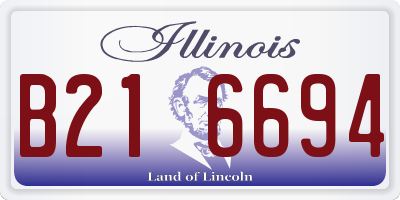 IL license plate B216694