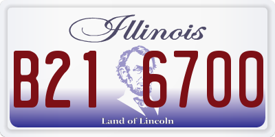 IL license plate B216700