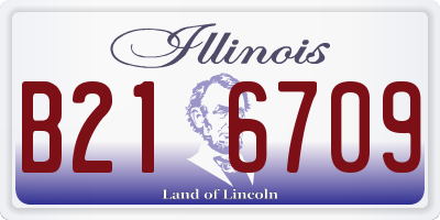 IL license plate B216709