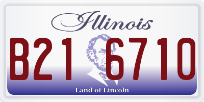 IL license plate B216710