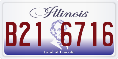 IL license plate B216716