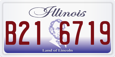 IL license plate B216719