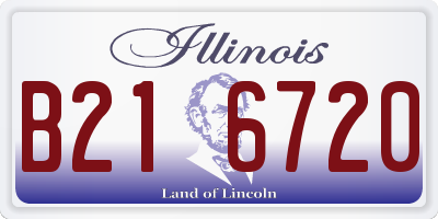 IL license plate B216720