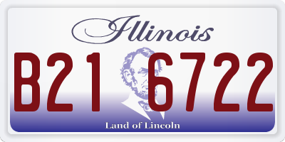 IL license plate B216722