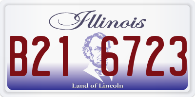 IL license plate B216723