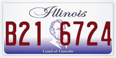 IL license plate B216724