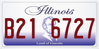 IL license plate B216727