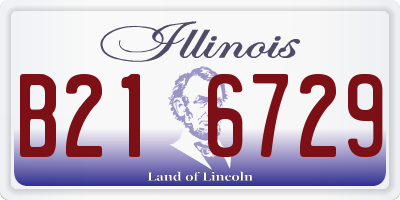 IL license plate B216729