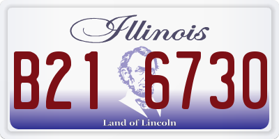 IL license plate B216730