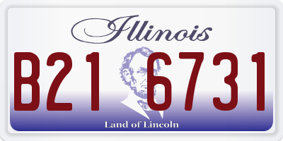 IL license plate B216731