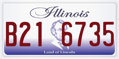 IL license plate B216735