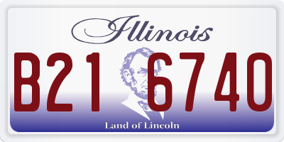 IL license plate B216740