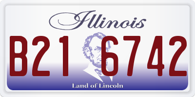 IL license plate B216742
