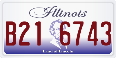 IL license plate B216743