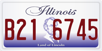 IL license plate B216745