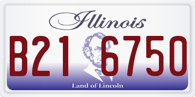 IL license plate B216750