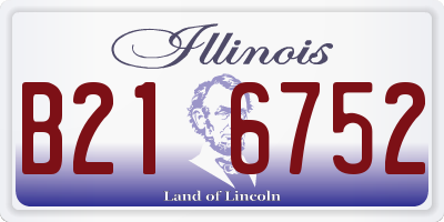 IL license plate B216752