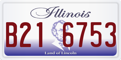 IL license plate B216753