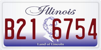 IL license plate B216754