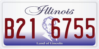 IL license plate B216755