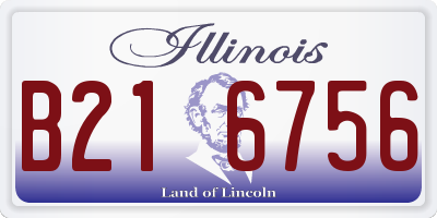 IL license plate B216756