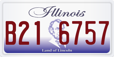 IL license plate B216757