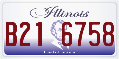 IL license plate B216758