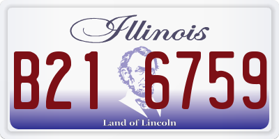 IL license plate B216759