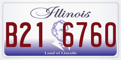 IL license plate B216760