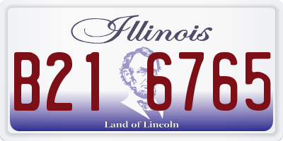IL license plate B216765