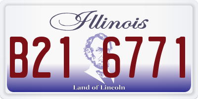 IL license plate B216771