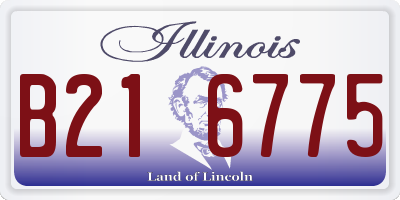 IL license plate B216775