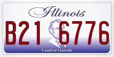 IL license plate B216776
