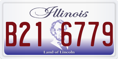 IL license plate B216779