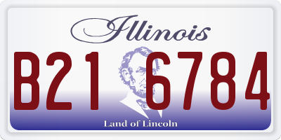 IL license plate B216784