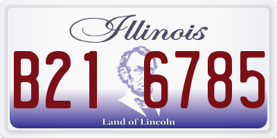 IL license plate B216785