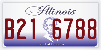IL license plate B216788