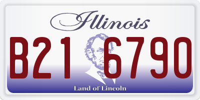 IL license plate B216790