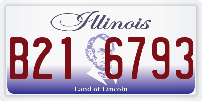 IL license plate B216793