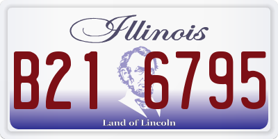 IL license plate B216795