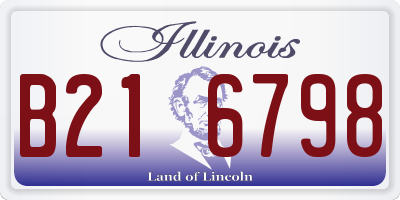 IL license plate B216798