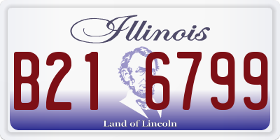 IL license plate B216799