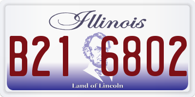 IL license plate B216802