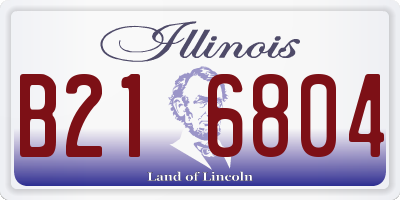 IL license plate B216804